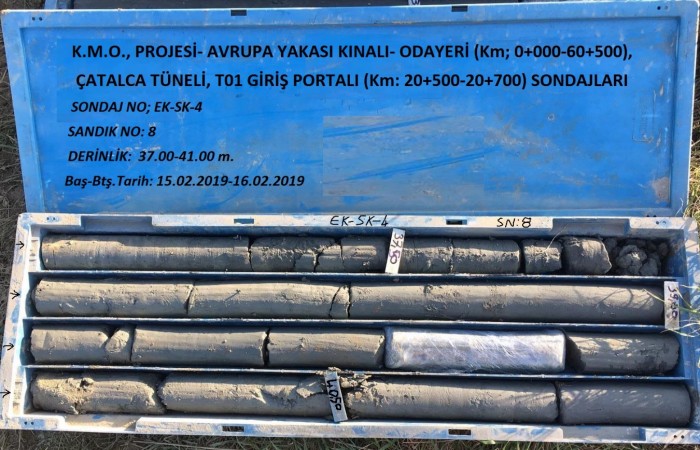 Kuzey Marmara Otoyolu Çatalca Tüneli T01 Giriş Portalı Sondajları