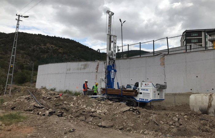 Amasya Koza Mahallesi KYK ve Meslek Lisesi Heyelan Sondajları