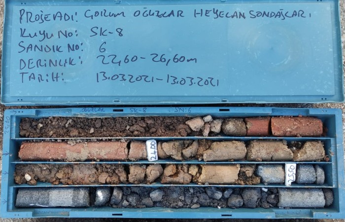 Çorum Oğuzlar Aktif Heyelan Alanları Araştırma Sondajları