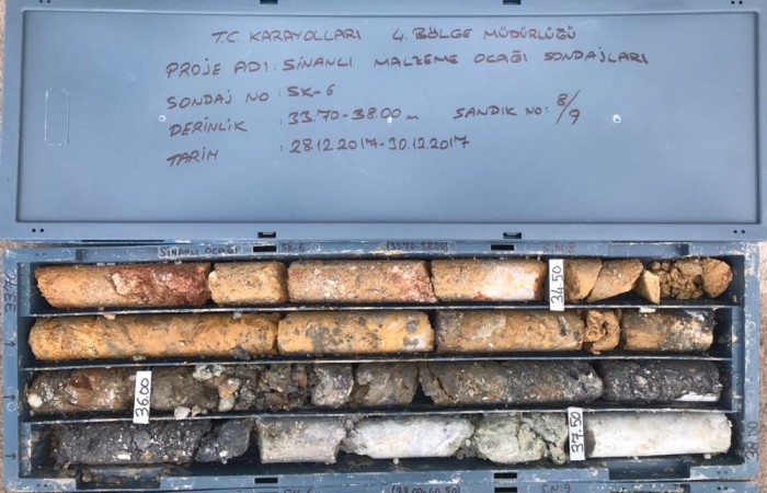 Sinanlı, Hanife Çeşmesi, Topaklı ve Maliköy Malzeme Ocakları Araştırmaları